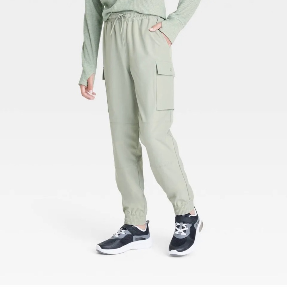 Boys’ Lined Cargo Pants -All in Motion Light Green